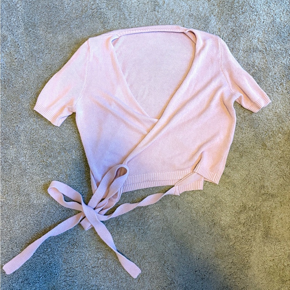 Pink and blue Wrap Top (bundle)